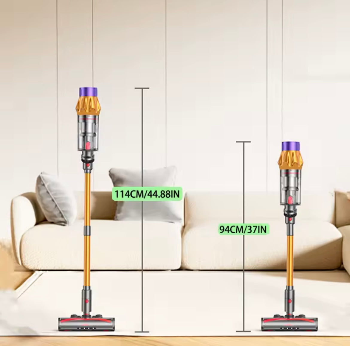 V18 Cordless Vacuum Cleaner – 550W, 45000PA, Handheld & Powerful