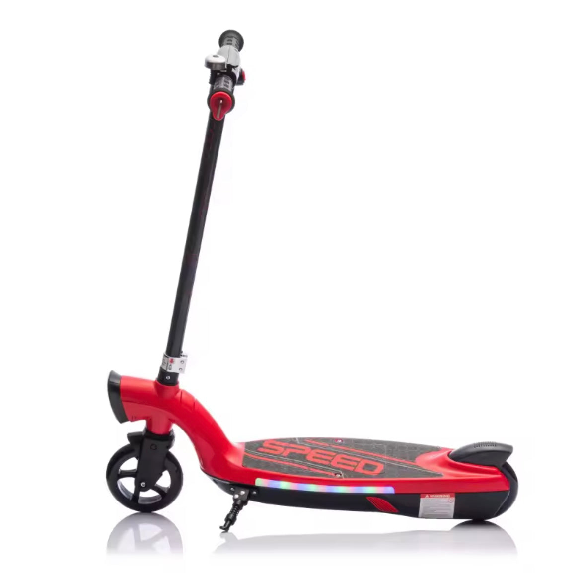 Kids Electric Ride-On Scooter – Lights, Bell, Rear Brake & Non-Slip Pedals (6+ Years)