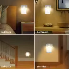 One-piece-LED Motion Sensor Night Light – Hands-Free Wall Light for Home